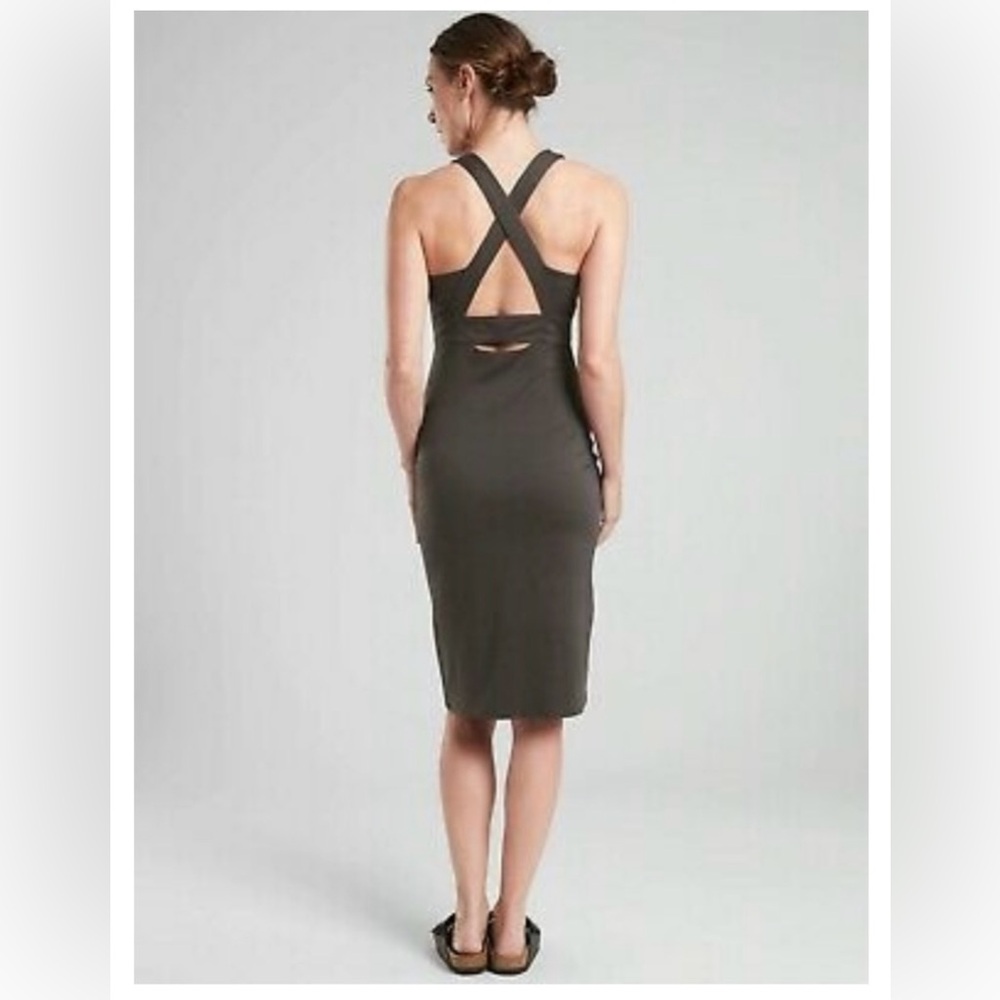Athleta Black Deep Breath Bralette Dress